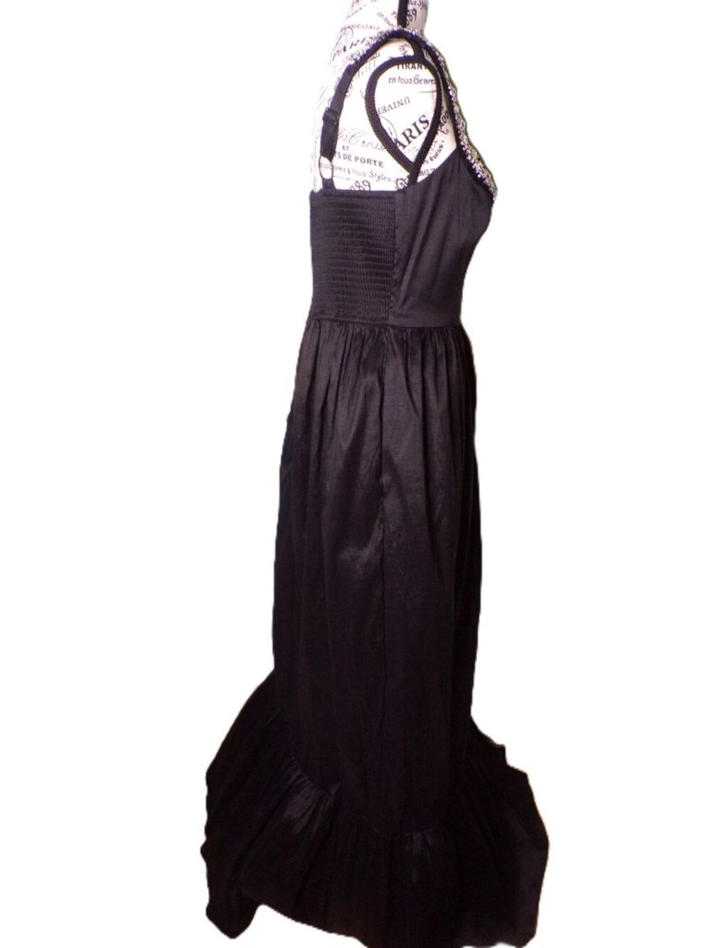 🆕HUTCH Ericha Satin Rhinestone Maxi Dress Gown 8 - Picture 6 of 16
